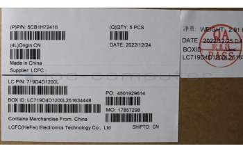 Lenovo 5CB1H72416 Tastatur inkl. Topcase spanisch L82RM AB_FP