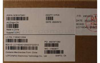 Lenovo 5CB1H72451 Tastatur inkl. Topcase ASM_FRA L82RM AB_FP_BL