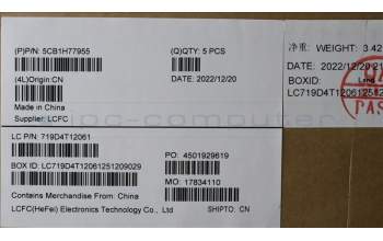 Lenovo 5CB1H77955 Tastatur inkl. Topcase ASM_POR L82RK FP AG N