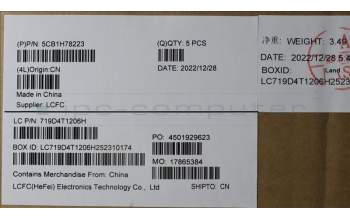 Lenovo 5CB1H78223 Tastatur inkl. Topcase spanisch L82RK NFP AB BL