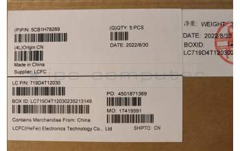 Lenovo 5CB1H78269 Tastatur inkl. Topcase ASM_FRA L82RK NFP AG BL