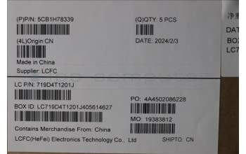 Lenovo 5CB1H78339 Tastatur inkl. Topcase ASM_HUN L82RK NFP MB BL