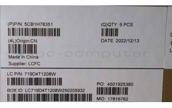 Lenovo 5CB1H78351 Tastatur inkl. Topcase spanisch L82RK NFP MB BL