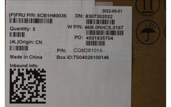 Lenovo 5CB1H80036 Tastatur inkl. Topcase ASM_UK W 82R7 SB