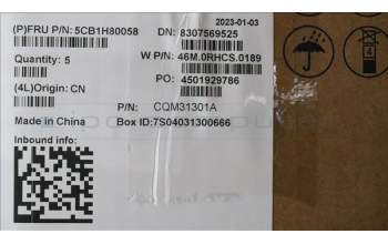 Lenovo 5CB1H80058 Tastatur inkl. Topcase schweiz W 82R7 SB