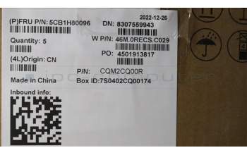 Lenovo 5CB1H80096 Tastatur inkl. Topcase ASM_BEL W 82RA SG