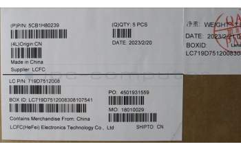 Lenovo 5CB1H80239 Tastatur inkl. Topcase schweiz L82TV BU_BK_TEX