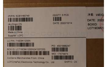 Lenovo 5CB1H80749 Tastatur inkl. Topcase ASM_SLV L82RL FP AG U