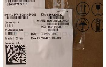 Lenovo 5CB1H80903 Tastatur inkl. Topcase ASM_NORDIC W 82R8 SG