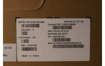 Lenovo 5CB1H81086 Tastatur inkl. TopcaseASM_EURO ENG C82SH CloBL