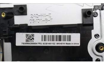 Lenovo 5CB1H81102 Tastatur inkl. TopcaseASM_NORDIC C82SH CloBL