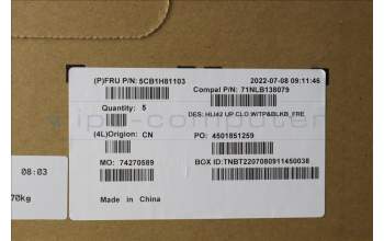 Lenovo 5CB1H81103 Tastatur inkl. TopcaseASM_FRA C82SH CloBL