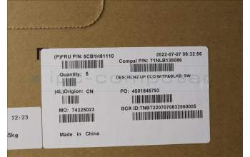 Lenovo 5CB1H81110 Tastatur inkl. TopcaseASM_SWS C82SH CloBL
