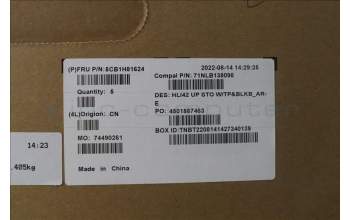 Lenovo 5CB1H81624 Tastatur inkl. TopcaseASM_ARA C82SH StoBL