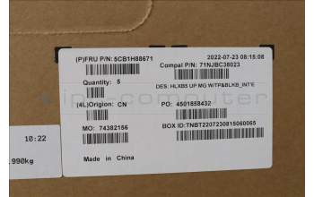 Lenovo 5CB1H88671 Tastatur inkl. Topcase ASM_EURO ENG C21DL MGBL