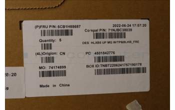 Lenovo 5CB1H88687 Tastatur inkl. Topcase ASM_FRA C21DL MGBL