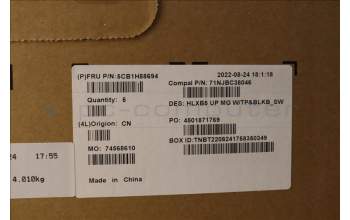 Lenovo 5CB1H88694 Tastatur inkl. Topcase schweiz C21DL MGBL