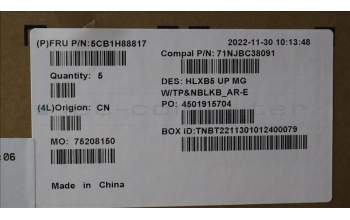 Lenovo 5CB1H88817 Tastatur inkl. Topcase ASM_ARA C21DL MGNBL