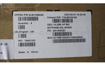 Lenovo 5CB1H88828 Tastatur inkl. Topcase ASM_NORDIC C21DL MGNBL