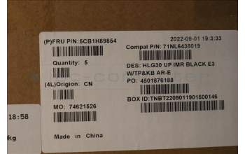 Lenovo 5CB1H89854 Tastatur inkl. TopcaseASM_ARA C82S9 E3 BLA