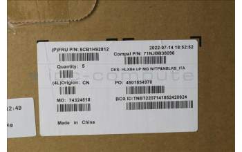 Lenovo 5CB1H92812 Tastatur inkl. Topcase ASM_ITA C21DK MGNBL
