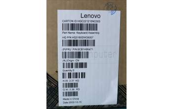 Lenovo 5CB1H95471 Tastatur inkl. Topcase ASM_EURO ENG H STGY UMA