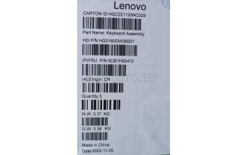 Lenovo 5CB1H95472 Tastatur inkl. Topcase ASM_FRA H 82SK STGY UMA