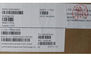 Lenovo 5CB1H95521 COVER LCD Cover L 82SF A/B_TOUCH