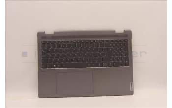 Lenovo 5CB1J01880 C-Cover with keyboard, UK English, Arctic Grey, Non-Fingerprint, UK