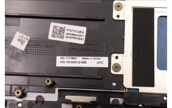 Lenovo 5CB1J01880 C-Cover with keyboard, UK English, Arctic Grey, Non-Fingerprint, UK