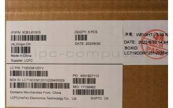 Lenovo 5CB1J01915 Tastatur inkl. Topcase ASM_CZE/SLK L82QG NFPSG