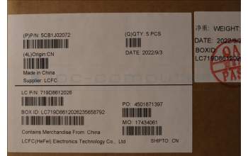 Lenovo 5CB1J02072 Tastatur inkl. Topcase ASM_NORDIC L82QE FPSB