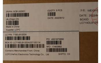 Lenovo 5CB1J02931 Tastatur inkl. Topcase ASM_ITA L82U1 I/G_FP_U