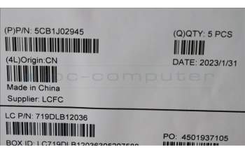 Lenovo 5CB1J02945 Tastatur inkl. Topcase ASM_UK L82U1 I/G_FP_U