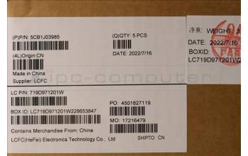 Lenovo 5CB1J03985 Tastatur inkl. Topcase ASM_UK L82UF NFPAG