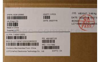 Lenovo 5CB1J03993 Tastatur inkl. Topcase ASM_FRA L82UF NFPAG