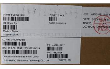 Lenovo 5CB1J04003 Tastatur inkl. Topcase ASM_HUN L82UF NFPSG