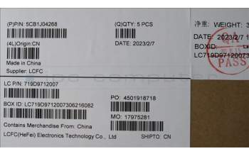 Lenovo 5CB1J04268 Tastatur inkl. Topcase ASM_ARA L82UF NFPSG