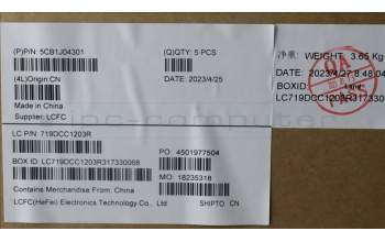 Lenovo 5CB1J04301 Tastatur inkl. Topcase ASM_POR L82TF RGBOG