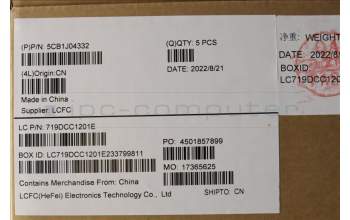 Lenovo 5CB1J04332 Tastatur inkl. Topcase ASM_NORDIC L82TF RGBSG