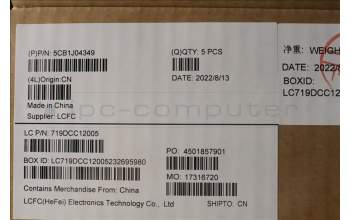 Lenovo 5CB1J04349 Tastatur inkl. Topcase ASM_ENG L82TF WHOG