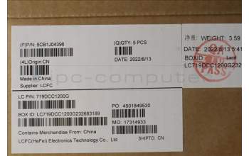 Lenovo 5CB1J04396 Tastatur inkl. Topcase ASM_NORDIC L82TF WHSG