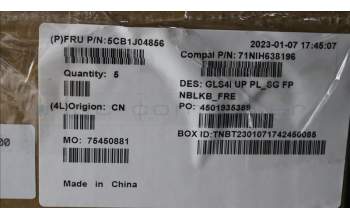 Lenovo 5CB1J04856 Tastatur inkl. TopcaseASM_FRA C82SD PLSG FPNBL