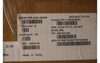 Lenovo 5CB1J05258 Tastatur inkl. TopcaseASM_BEL C82SD PLCG NFPBL