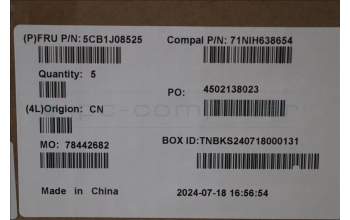 Lenovo 5CB1J08525 Tastatur inkl. TopcaseASM_RUS C82SD ALSG FPBL