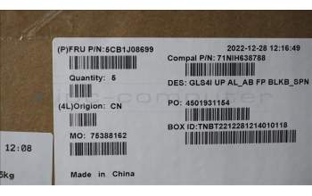 Lenovo 5CB1J08699 Tastatur inkl. TopcaseASM_SPA C82SD ALAB FPBL