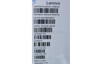 Lenovo 5CB1J08755 Tastatur inkl. Topcase ASM_EURO ENG H CLGY DIS
