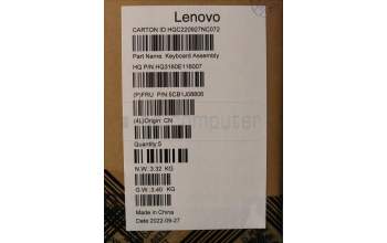Lenovo 5CB1J08806 Tastatur inkl. Topcase schweiz H 82SN CLGY UMA