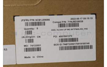 Lenovo 5CB1J09086 Tastatur inkl. Topcase ASM_FRA C21DH MGBL