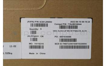 Lenovo 5CB1J09092 Tastatur inkl. Topcase ASM_SLV C21DH MGBL